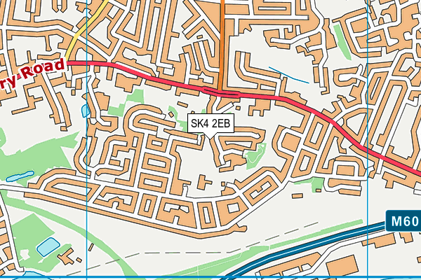SK4 2EB map - OS VectorMap District (Ordnance Survey)