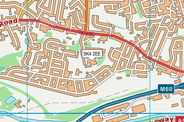 SK4 2EE map - OS VectorMap District (Ordnance Survey)