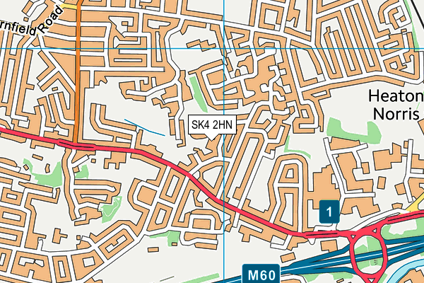 SK4 2HN map - OS VectorMap District (Ordnance Survey)