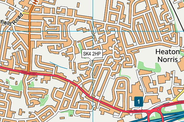 SK4 2HP map - OS VectorMap District (Ordnance Survey)