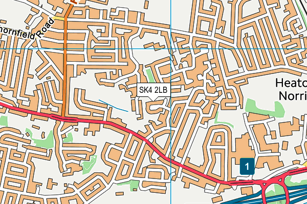 SK4 2LB map - OS VectorMap District (Ordnance Survey)