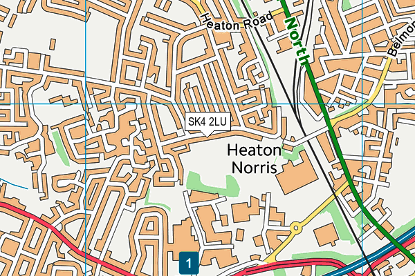 SK4 2LU map - OS VectorMap District (Ordnance Survey)