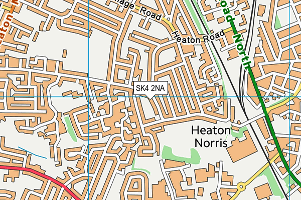 SK4 2NA map - OS VectorMap District (Ordnance Survey)