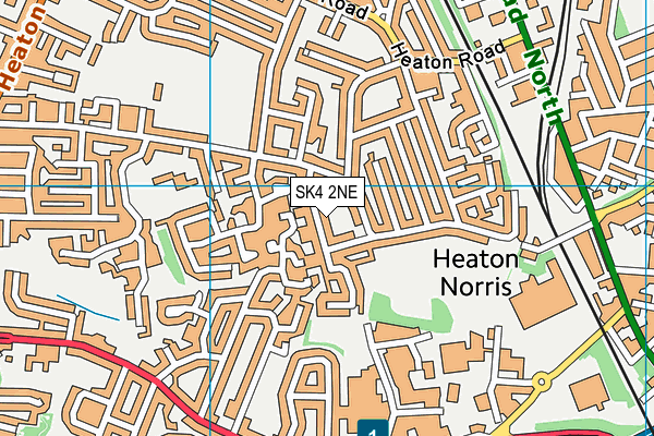 SK4 2NE map - OS VectorMap District (Ordnance Survey)