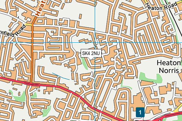 SK4 2NU map - OS VectorMap District (Ordnance Survey)