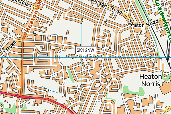SK4 2NW map - OS VectorMap District (Ordnance Survey)