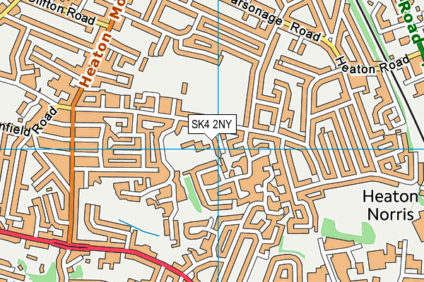 SK4 2NY map - OS VectorMap District (Ordnance Survey)