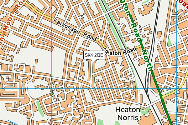 SK4 2QE map - OS VectorMap District (Ordnance Survey)