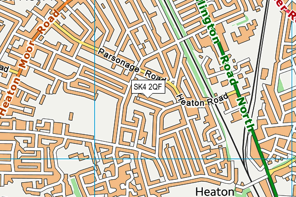 SK4 2QF map - OS VectorMap District (Ordnance Survey)