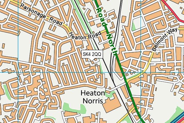 SK4 2QQ map - OS VectorMap District (Ordnance Survey)