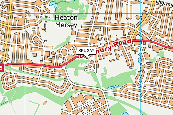 SK4 3AY map - OS VectorMap District (Ordnance Survey)