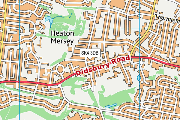 SK4 3DB map - OS VectorMap District (Ordnance Survey)