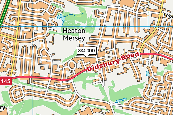 SK4 3DD map - OS VectorMap District (Ordnance Survey)