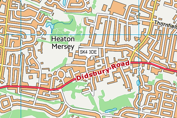 SK4 3DE map - OS VectorMap District (Ordnance Survey)