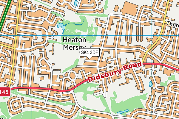 SK4 3DF map - OS VectorMap District (Ordnance Survey)