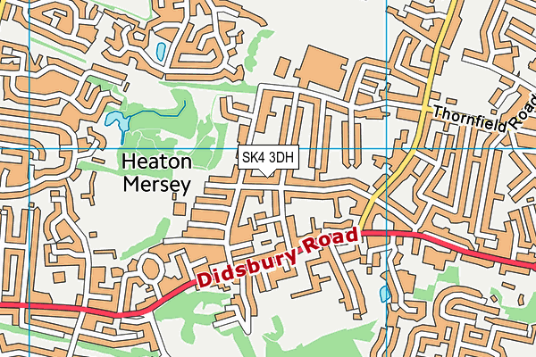 SK4 3DH map - OS VectorMap District (Ordnance Survey)