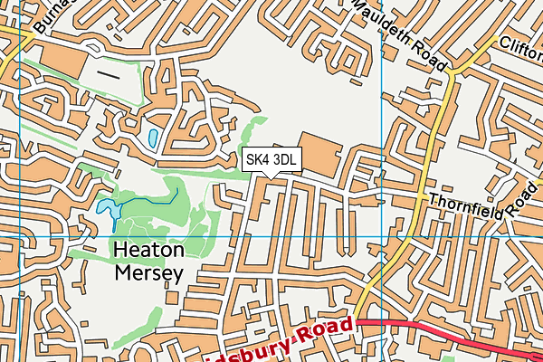 SK4 3DL map - OS VectorMap District (Ordnance Survey)