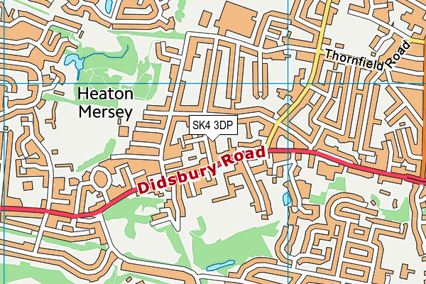 SK4 3DP map - OS VectorMap District (Ordnance Survey)