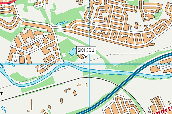 SK4 3DU map - OS VectorMap District (Ordnance Survey)