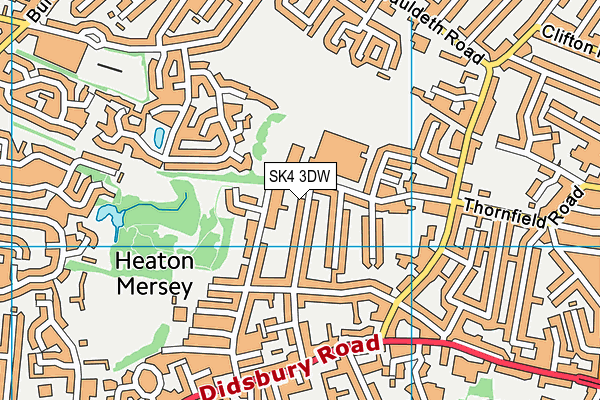 SK4 3DW map - OS VectorMap District (Ordnance Survey)