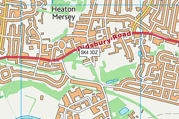 SK4 3DZ map - OS VectorMap District (Ordnance Survey)