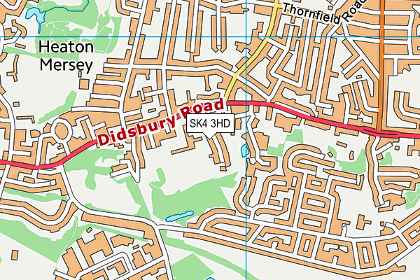 SK4 3HD map - OS VectorMap District (Ordnance Survey)