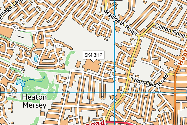 Priestnall School map (SK4 3HP) - OS VectorMap District (Ordnance Survey)