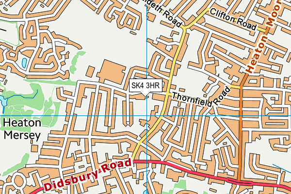 Life Leisure Priestnall map (SK4 3HR) - OS VectorMap District (Ordnance Survey)