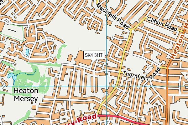 SK4 3HT map - OS VectorMap District (Ordnance Survey)