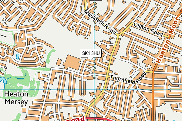 SK4 3HU map - OS VectorMap District (Ordnance Survey)