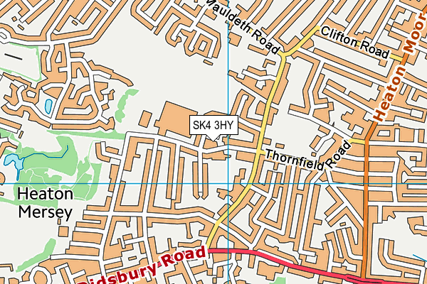 SK4 3HY map - OS VectorMap District (Ordnance Survey)