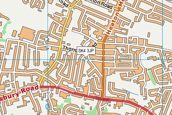 SK4 3JP map - OS VectorMap District (Ordnance Survey)