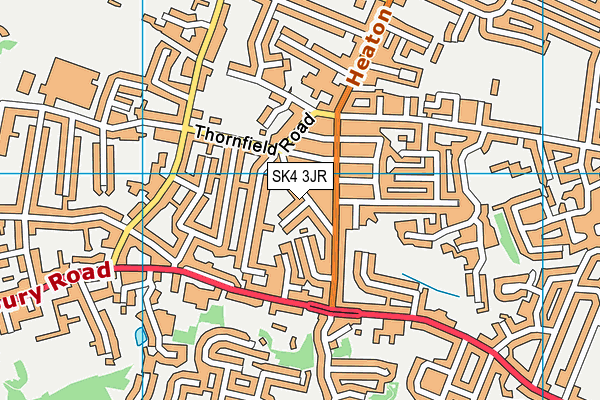 SK4 3JR map - OS VectorMap District (Ordnance Survey)