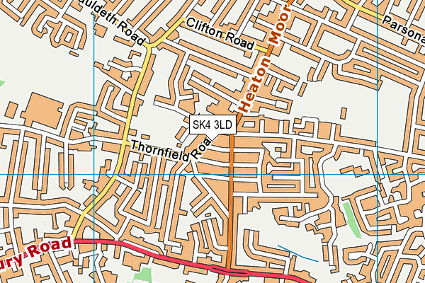 SK4 3LD map - OS VectorMap District (Ordnance Survey)