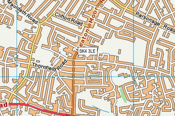 SK4 3LE map - OS VectorMap District (Ordnance Survey)