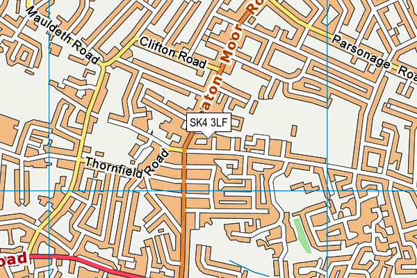 SK4 3LF map - OS VectorMap District (Ordnance Survey)