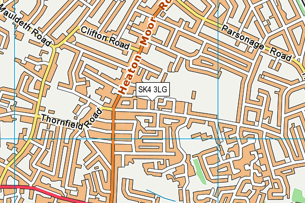 SK4 3LG map - OS VectorMap District (Ordnance Survey)