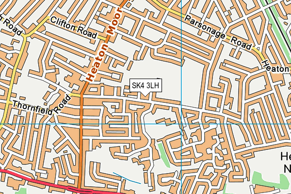 SK4 3LH map - OS VectorMap District (Ordnance Survey)