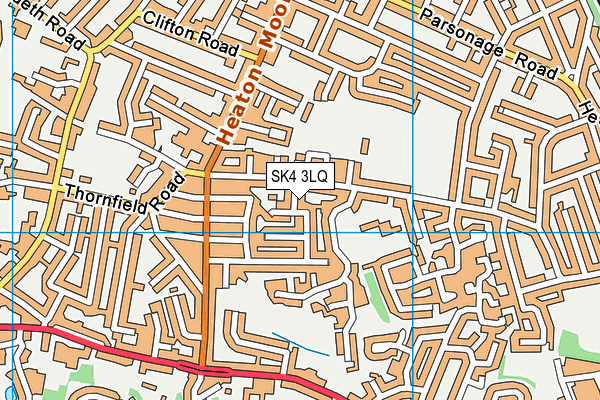 SK4 3LQ map - OS VectorMap District (Ordnance Survey)