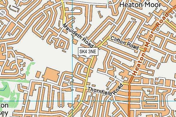 SK4 3NE map - OS VectorMap District (Ordnance Survey)