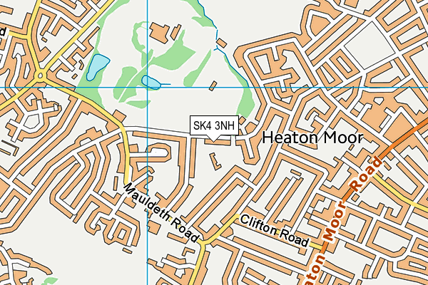 SK4 3NH map - OS VectorMap District (Ordnance Survey)
