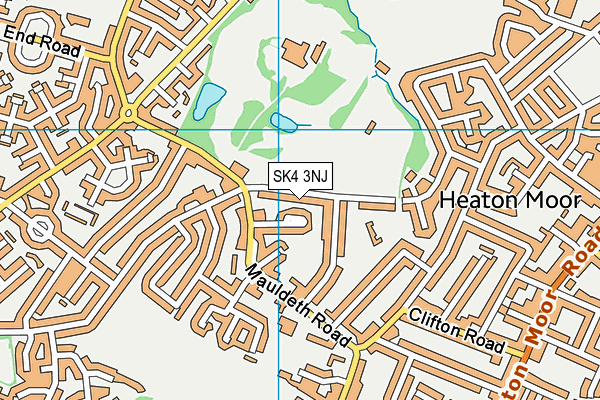 SK4 3NJ map - OS VectorMap District (Ordnance Survey)