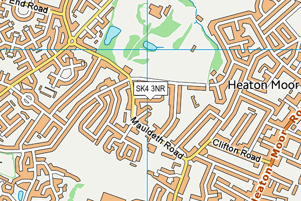 SK4 3NR map - OS VectorMap District (Ordnance Survey)
