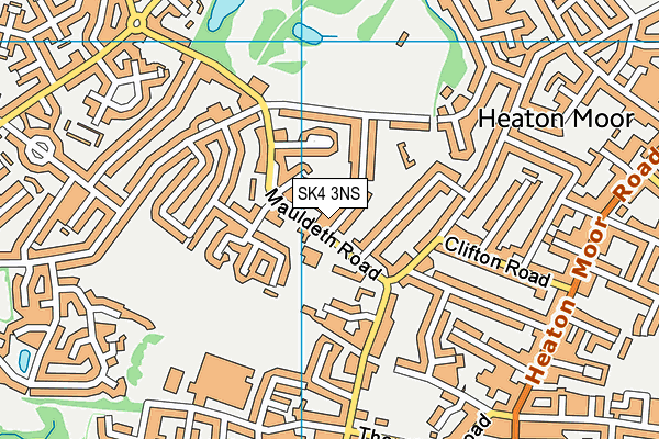 SK4 3NS map - OS VectorMap District (Ordnance Survey)