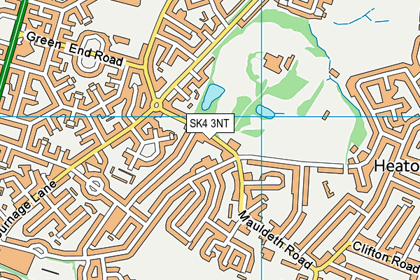 SK4 3NT map - OS VectorMap District (Ordnance Survey)