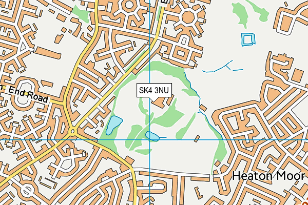 SK4 3NU map - OS VectorMap District (Ordnance Survey)