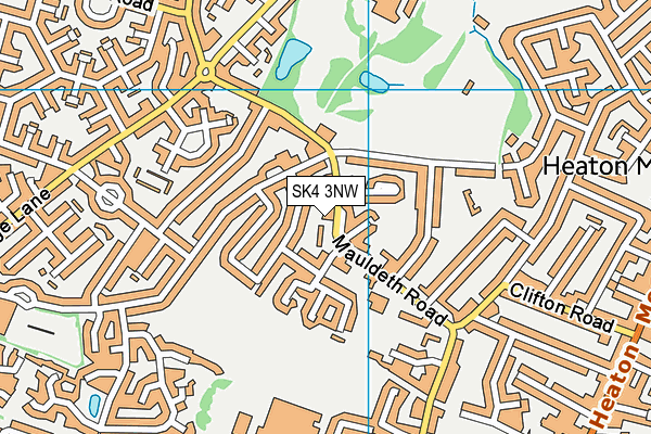 SK4 3NW map - OS VectorMap District (Ordnance Survey)