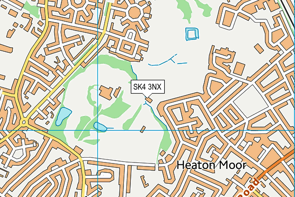SK4 3NX map - OS VectorMap District (Ordnance Survey)