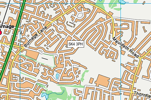 SK4 3PH map - OS VectorMap District (Ordnance Survey)