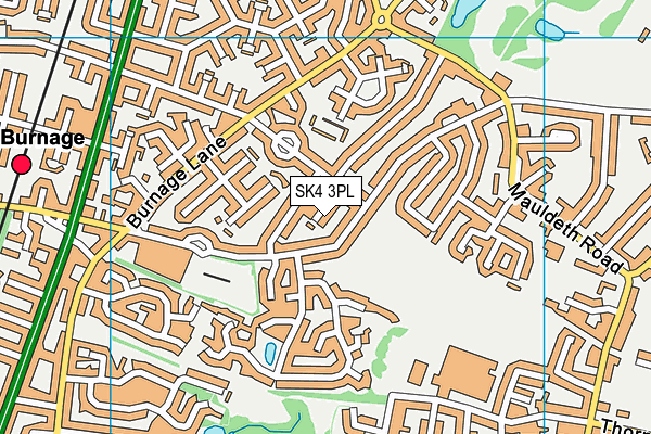 SK4 3PL map - OS VectorMap District (Ordnance Survey)